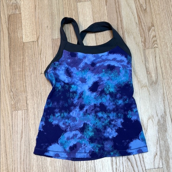 Lucy Tops - Lucy Athletic Tank Purple Watercolor